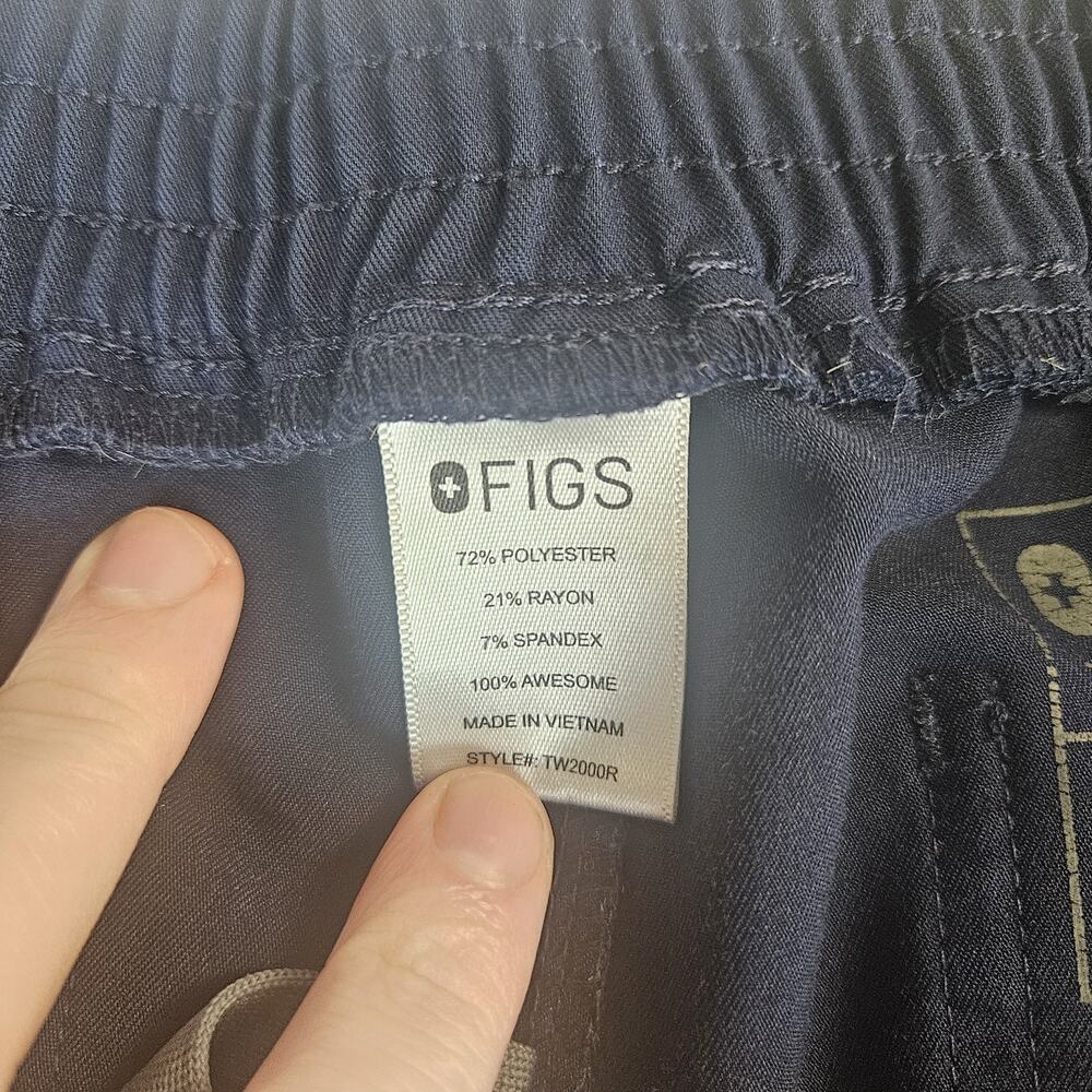 FIGS Yola Skinny Scrub Pants Womens XL Navy Medical Dental Vet Uniform Bottoms99 - Picture 3 of 8